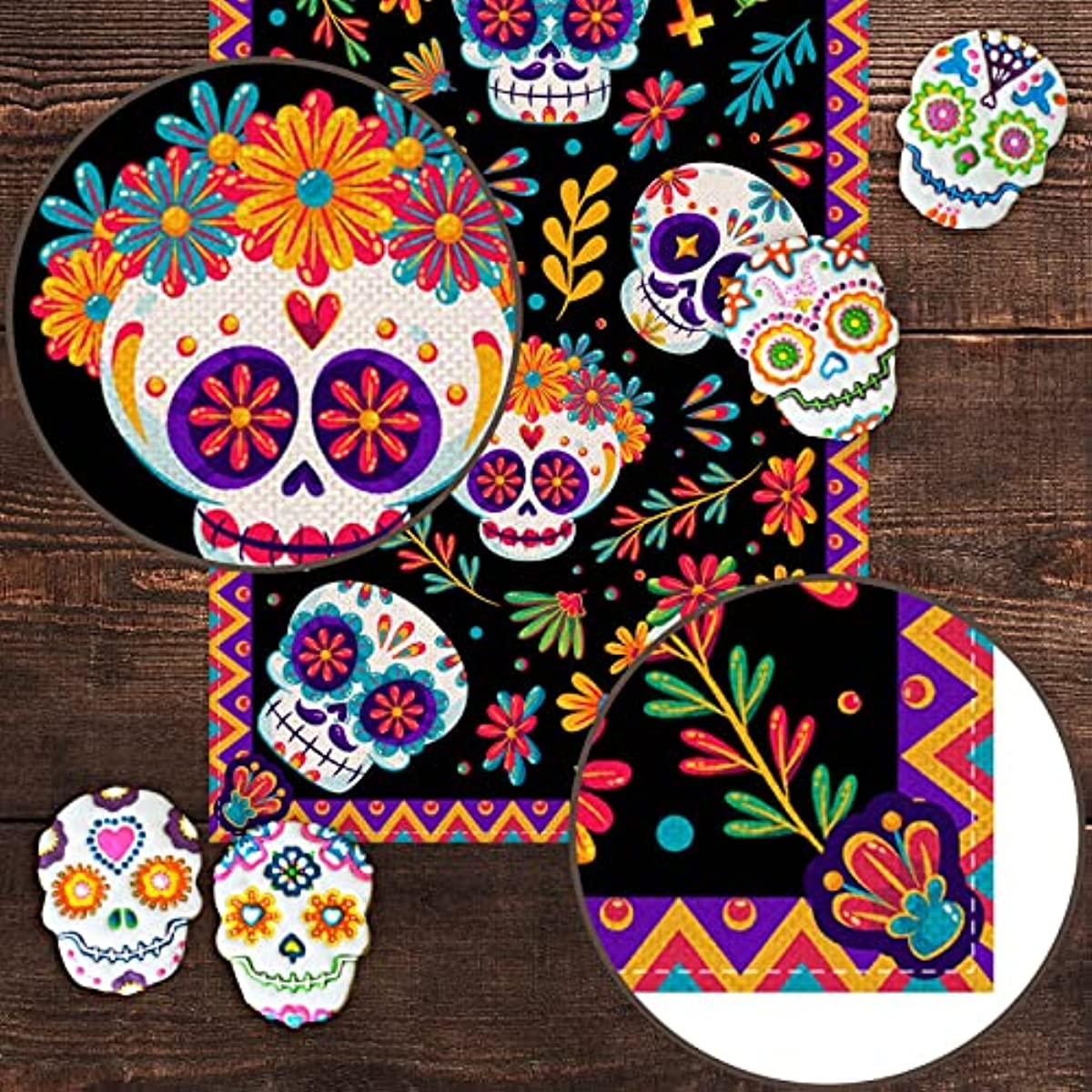 Sugar Skull Table Runner