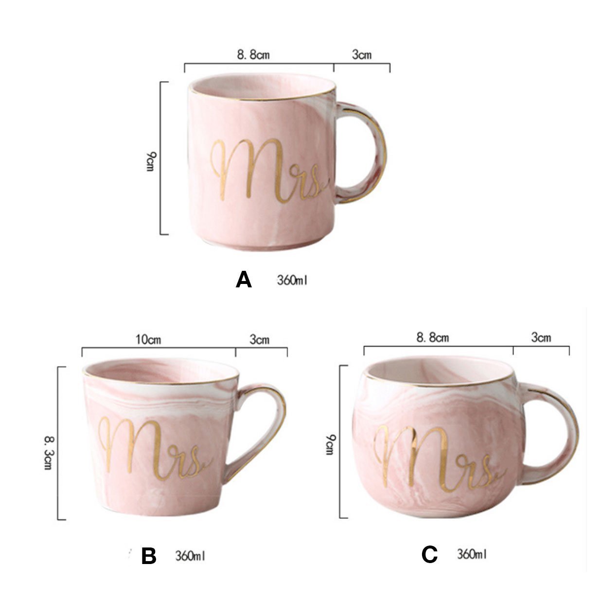 Mr & Mrs Gift Mug - Nordic Side - 