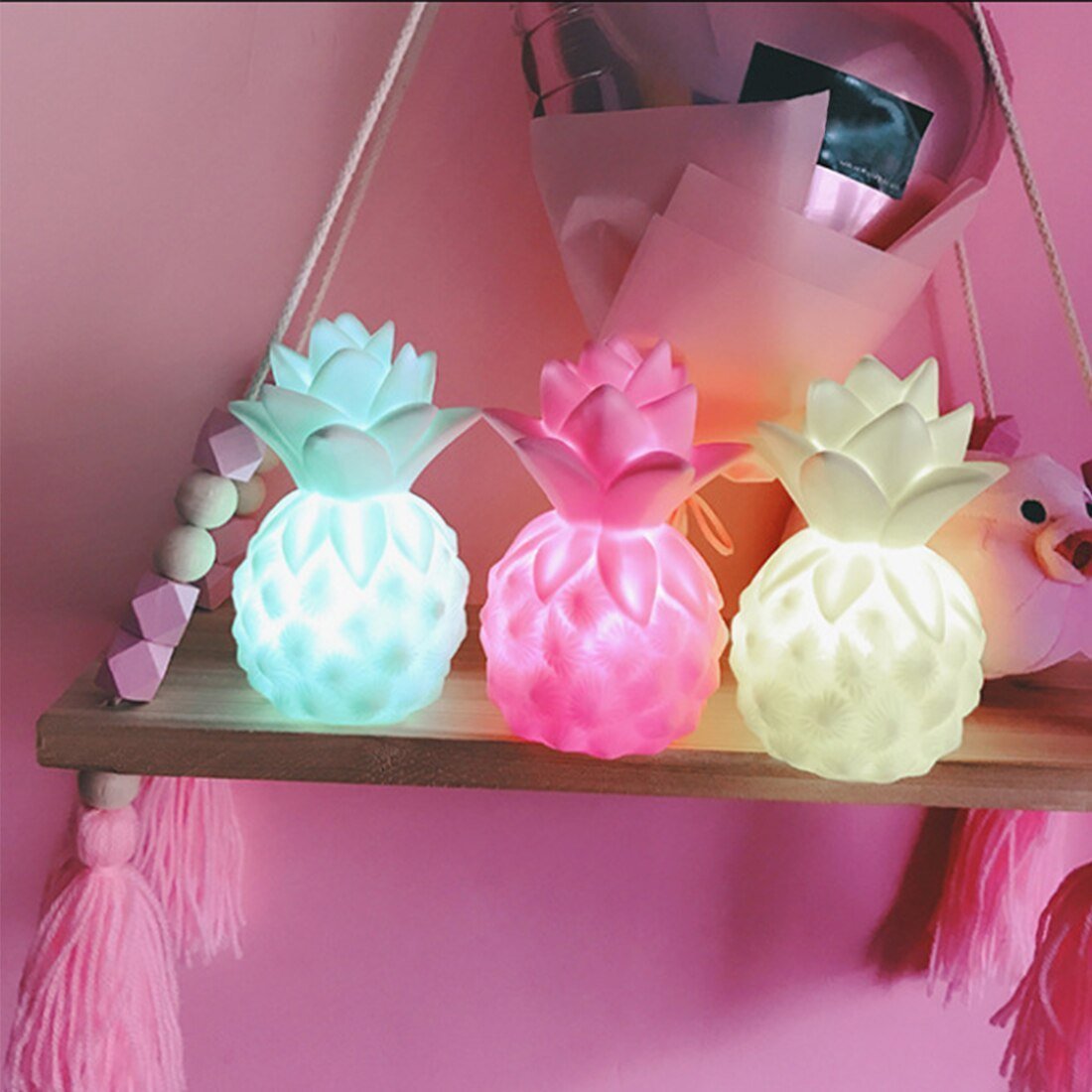 LED Night Light Pineapple Table Lamp - Nordic Side - 