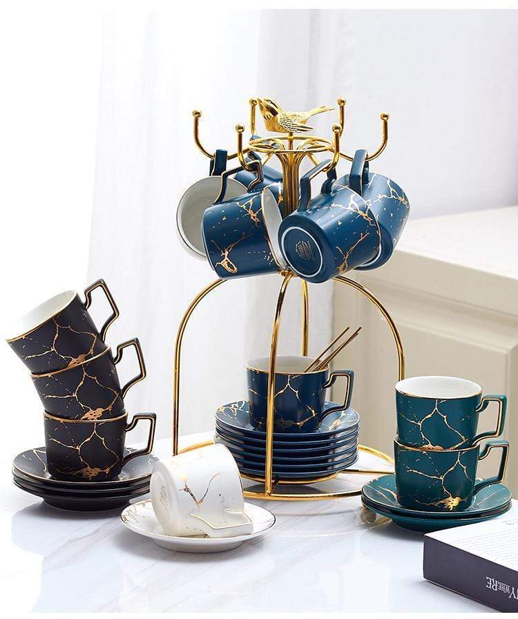 Lightning Teacup Collection Set - Nordic Side - cups, dining, mugs, mugs and glasses