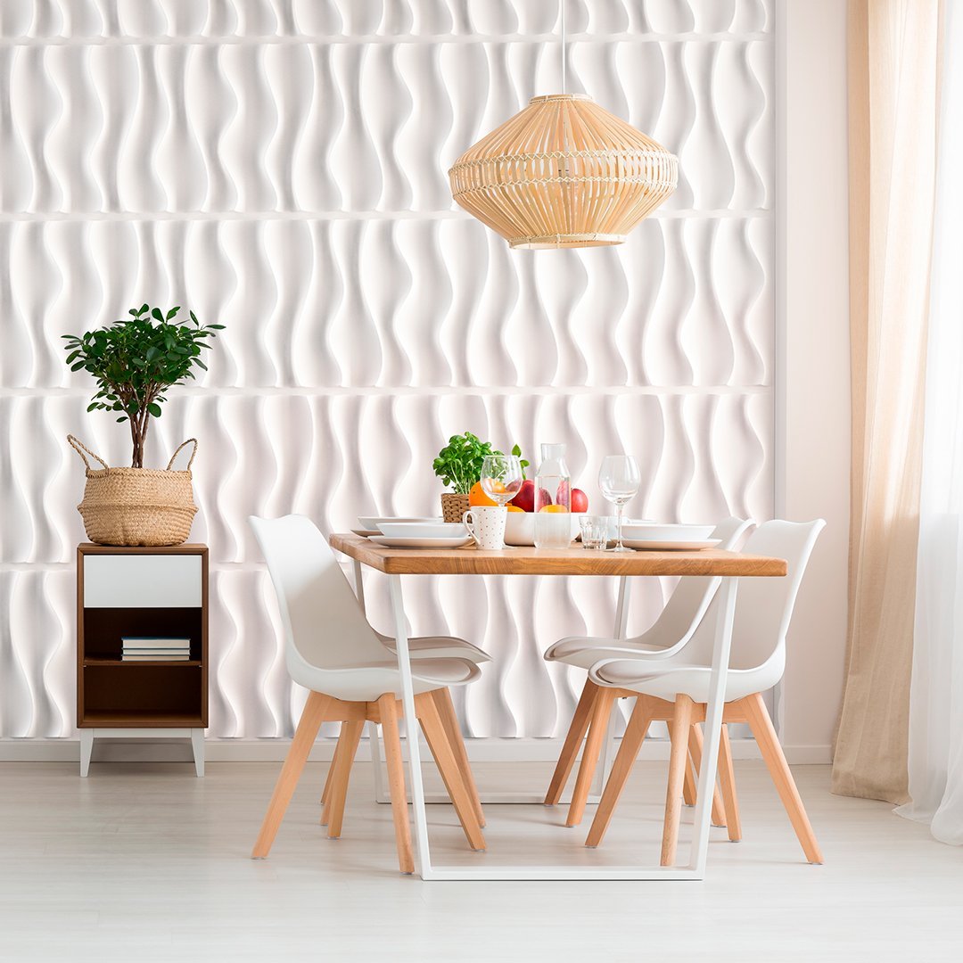 Waves: Nordvian 3D Wall Panel Form - 12-unit Box - Nordic Side - Wall, Walls