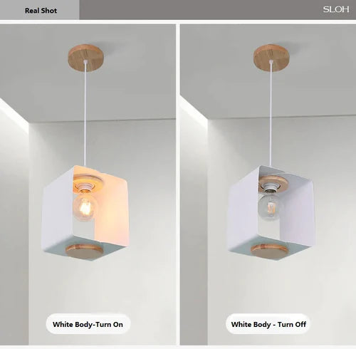 LED pendant lamp creative minimalist Nordic macaron modern art dining
