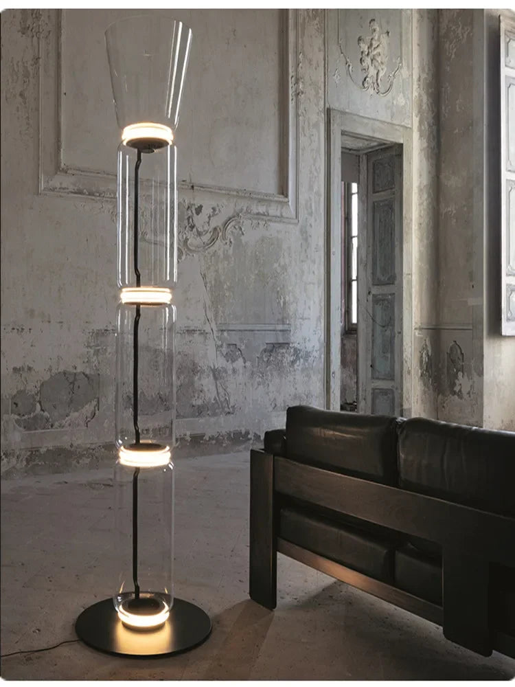 Postmodern LED minimalist Floor lamps living room study creative Glass