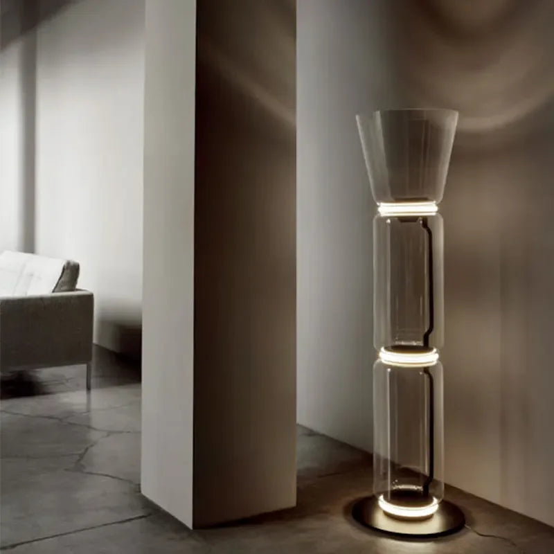 Postmodern LED minimalist Floor lamps living room study creative Glass