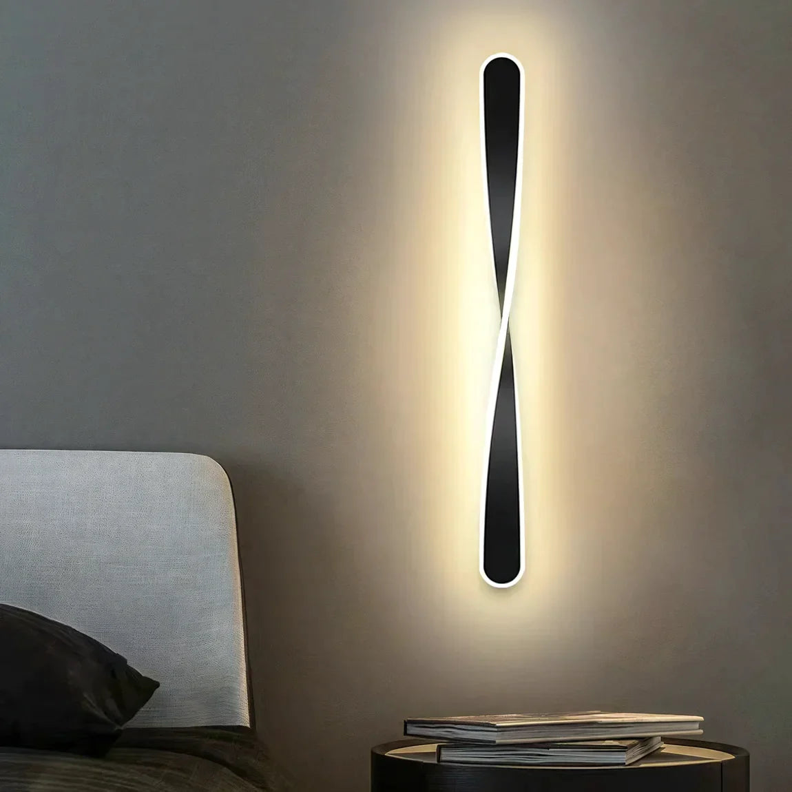 Modern Minimalist Strip Decoration LED Acrylic Art Wall Lamp For