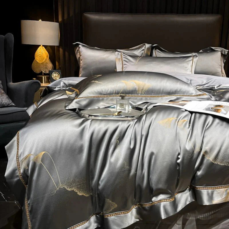 Golden Mist Duvet Cover Set (Egyptian Cotton)