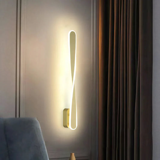 Modern Minimalist Strip Decoration LED Acrylic Art Wall Lamp For