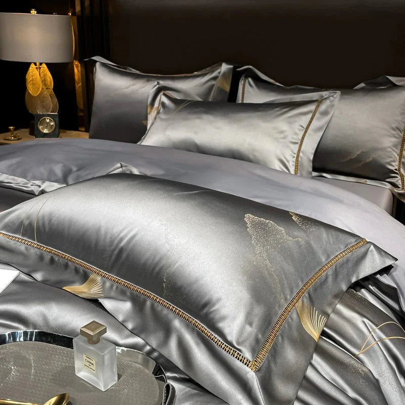 Golden Mist Duvet Cover Set (Egyptian Cotton)