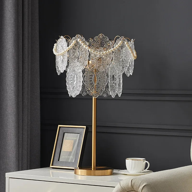 French Entry Lux Crystal Floor Lamp Living Room Modern Minimalist