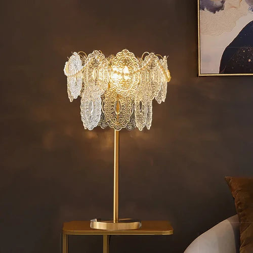 French Entry Lux Crystal Floor Lamp Living Room Modern Minimalist