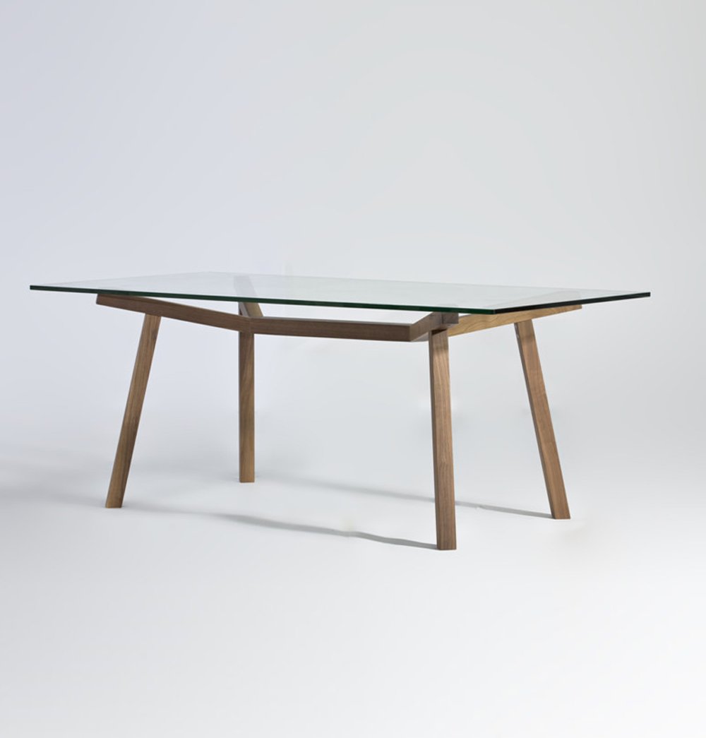 Brooklynn Glass Top Dining Table