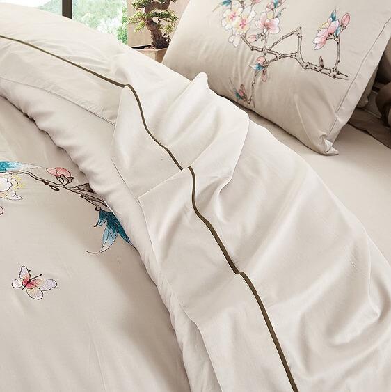 Safeena Egyptian Cotton Embroidered Bedding Set - Nordic Side - architecture, art, artist, contemporaryart, decor, decoration, design, designer, designinspiration, Duvet Cover Set, edison, gr