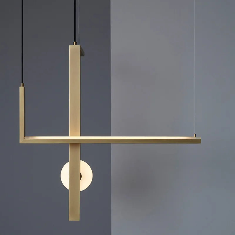 Modern minimalist line pendant lamp creative combination pendant light
