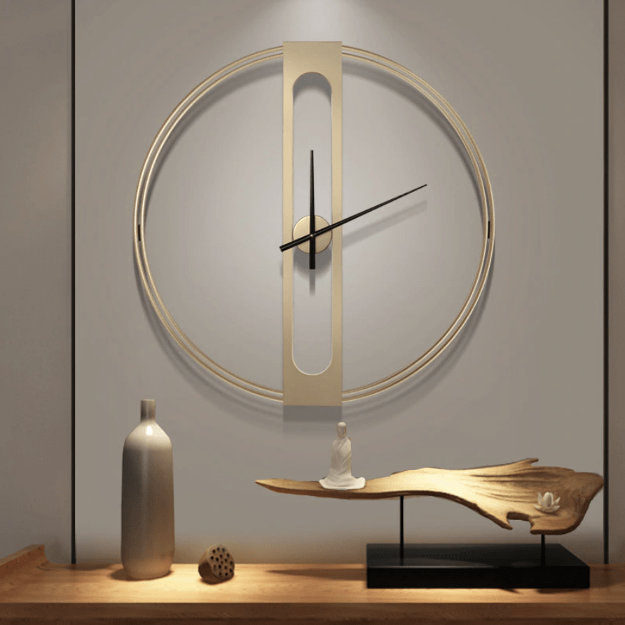 Golden Elegance - Nordic Side - Clock