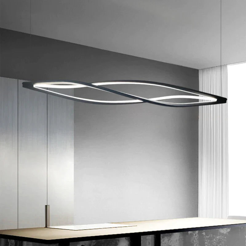New Design Kitchen Dining Island Aluminum Led Pendant Lamp Minimalist