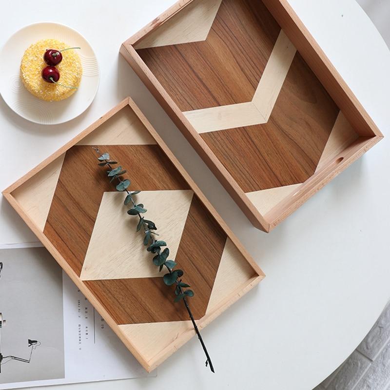 Geometry Splice Wooden Serving Tray - Nordic Side - bis-hidden, Dining, plates