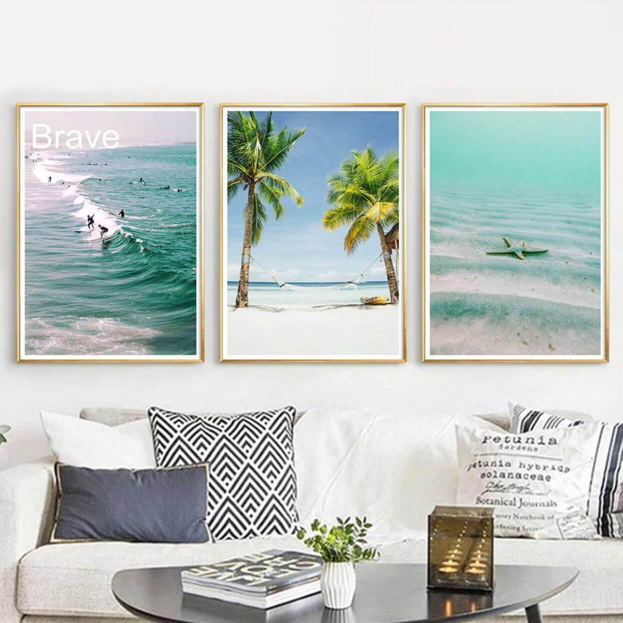 Surfing Landscape Wall Art - Nordic Side - 