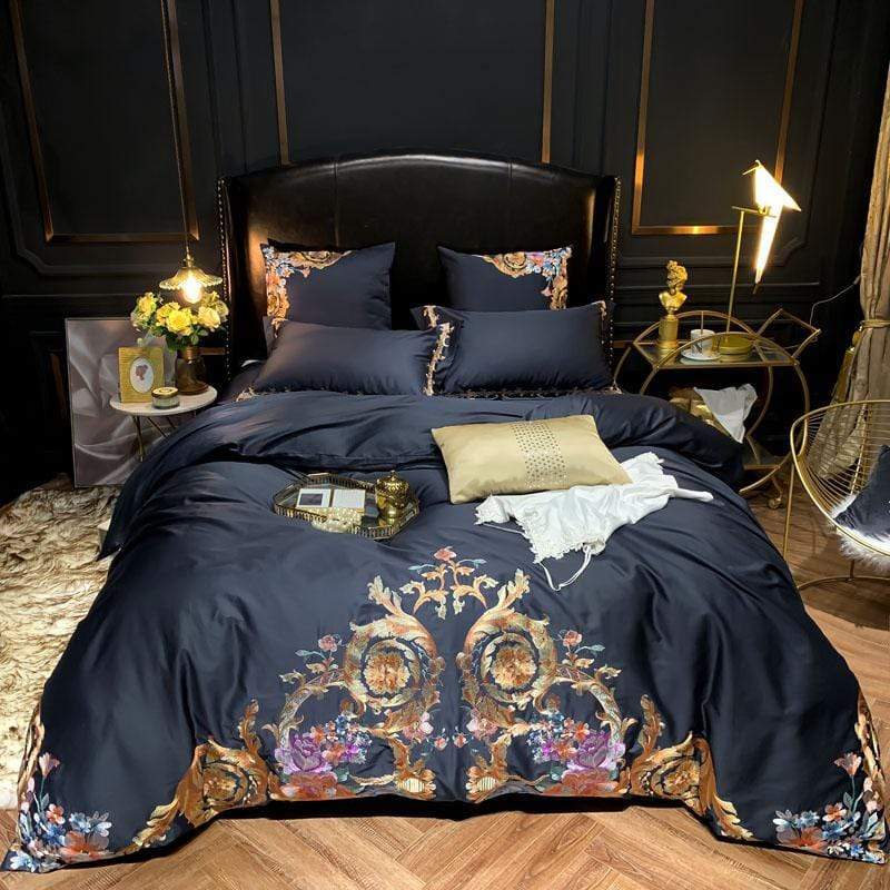 Evianna Inspire Duvet Cover Set (Egyptian Cotton) - Nordic Side - Bed, Bedding, bedroom, Duvet