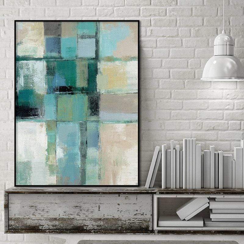 Teal of Art  Stretched Canvas - Nordic Side - 1 Piece, Acrylic Image, canvas art, Canvas Image, spo-enabled