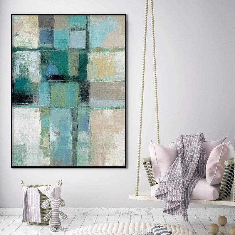 Teal of Art  Stretched Canvas - Nordic Side - 1 Piece, Acrylic Image, canvas art, Canvas Image, spo-enabled