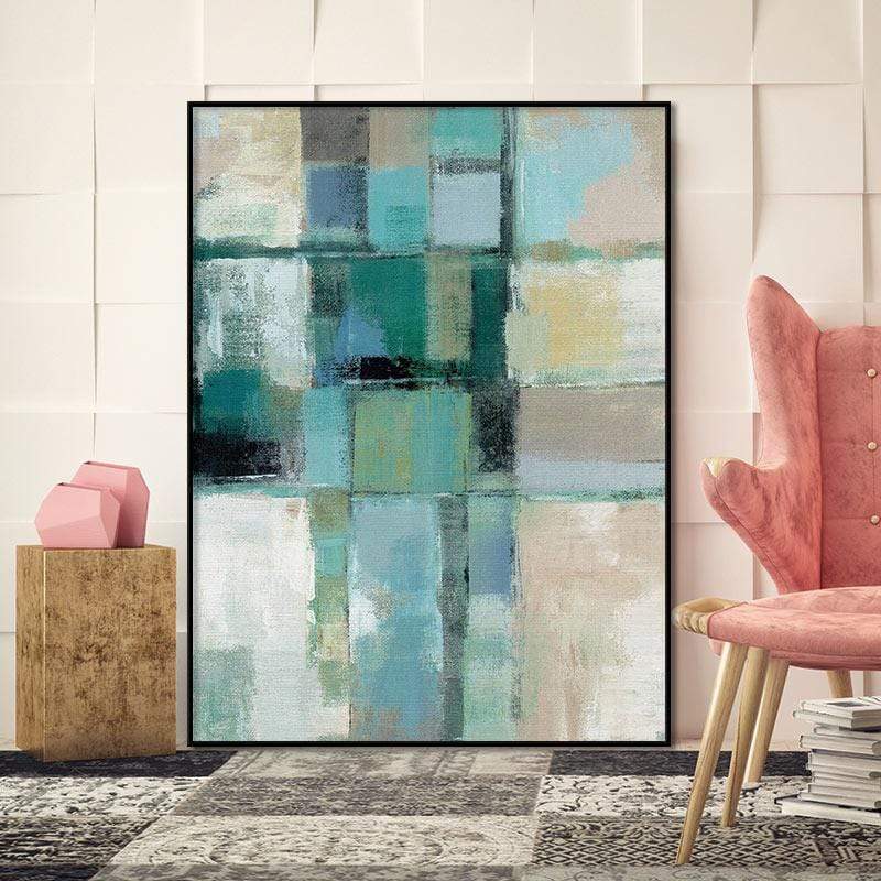 Teal of Art  Stretched Canvas - Nordic Side - 1 Piece, Acrylic Image, canvas art, Canvas Image, spo-enabled