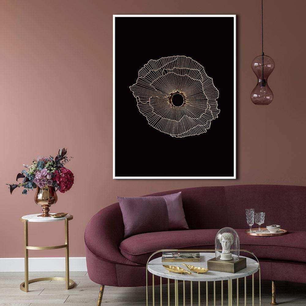 Dark Crater Stretched Canvas - Nordic Side - 1 Piece, Acrylic Image, canvas art, Canvas Image, spo-enabled