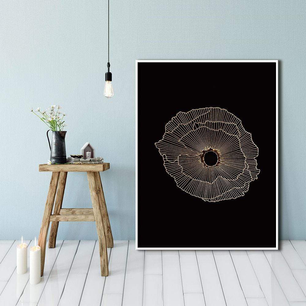 Dark Crater Stretched Canvas - Nordic Side - 1 Piece, Acrylic Image, canvas art, Canvas Image, spo-enabled