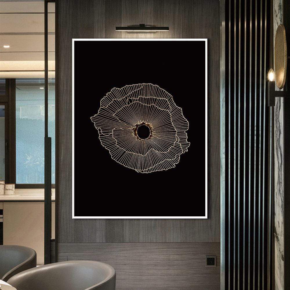 Dark Crater Stretched Canvas - Nordic Side - 1 Piece, Acrylic Image, canvas art, Canvas Image, spo-enabled