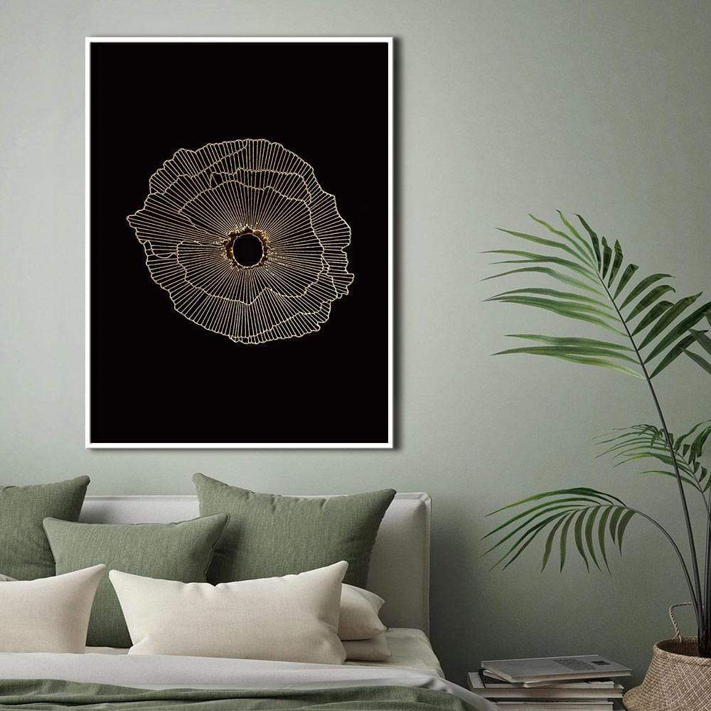 Dark Crater Stretched Canvas - Nordic Side - 1 Piece, Acrylic Image, canvas art, Canvas Image, spo-enabled