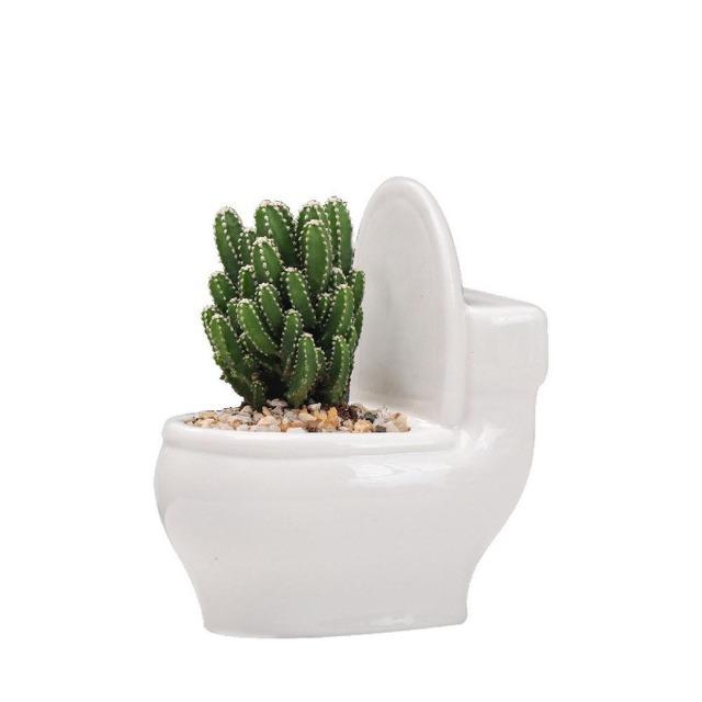 Bernadette - White Ceramic Flower Planter - Nordic Side - Decor, Modern Planters, VASES/POTS