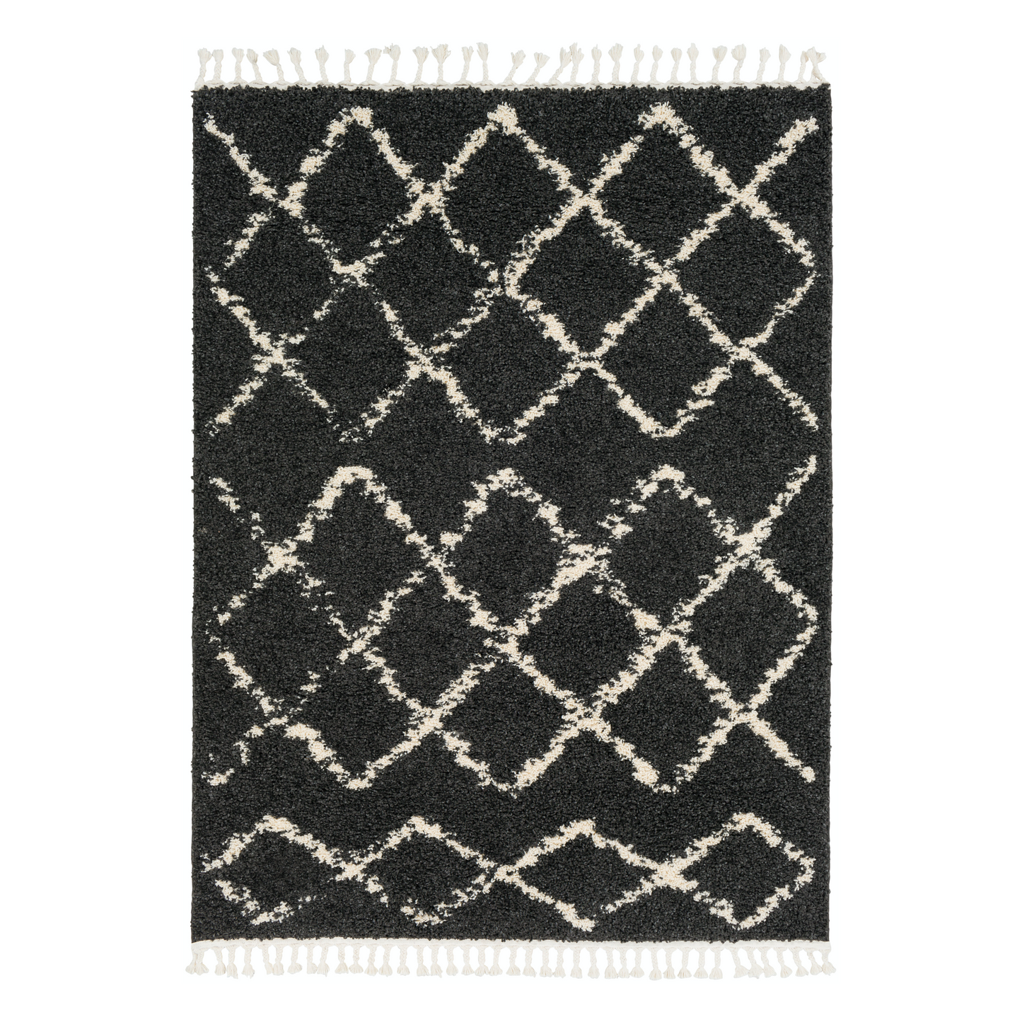 Berber Ebony Shag Rug - Nordic Side - 