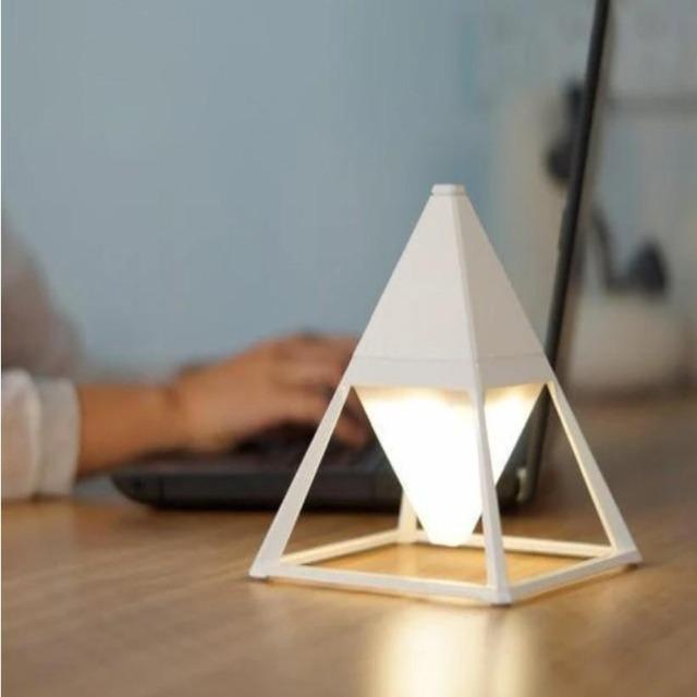 Paak - Dimmable Pyramid Bedside Lamp - Nordic Side - LIGHTING, Lightning