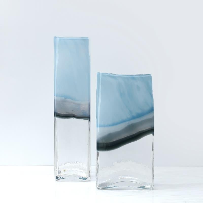 Maison Marble Glass Vase - Organic Elegance