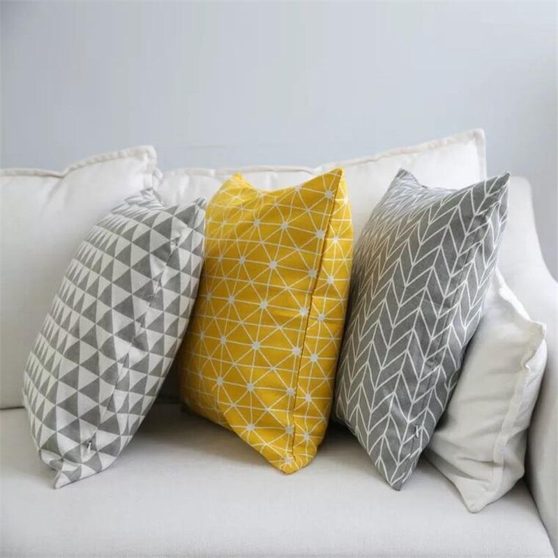 Geometric Throw Pillow Case - Nordic Side - New