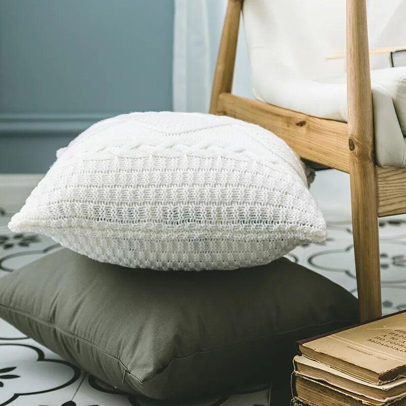 Nordic Style Knitted Cushion Cover - Nordic Side - 