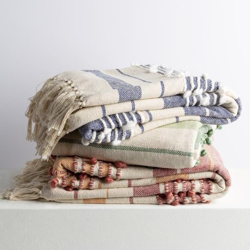 Detailed Hand Woven Throw - Nordic Side - 