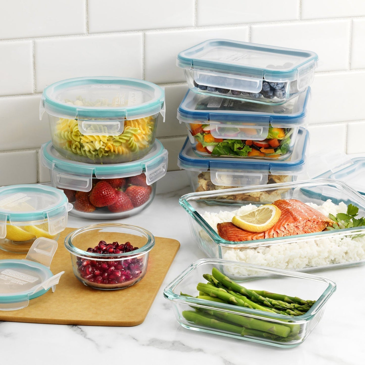 Snapware 18-Piece Glass Food Storage Set