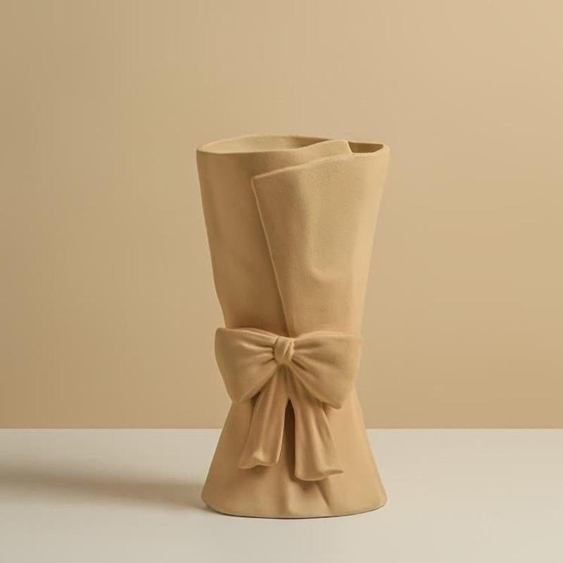 Bowknot Minimalistic Bowknot Ceramic Vase