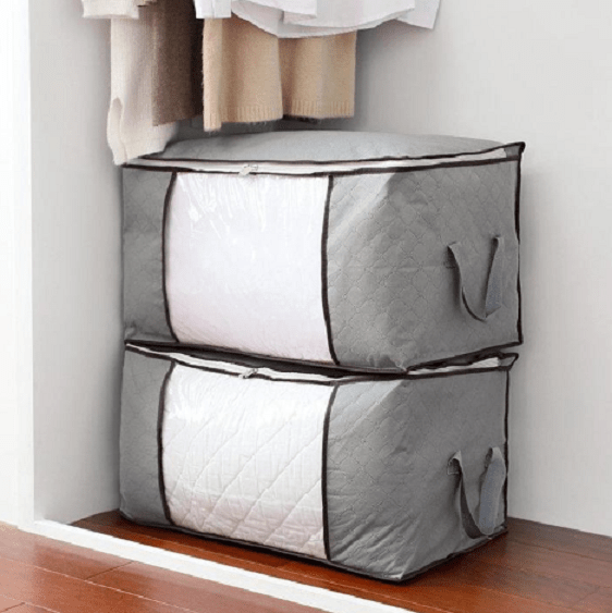 Bamboo Charcoal Clothes Storage Bag - Nordic Side - architecture, art, artist, contemporaryart, decor, decoration, design, designer, designinspiration, edison, grey, home, homedecor, industri