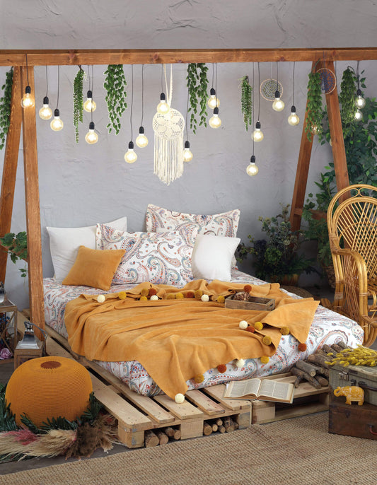 Boho Turkish Linen Set | Bedding | NordicAbode.com