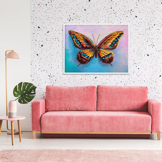 Butterfly Abstract Art Stretched Canvas