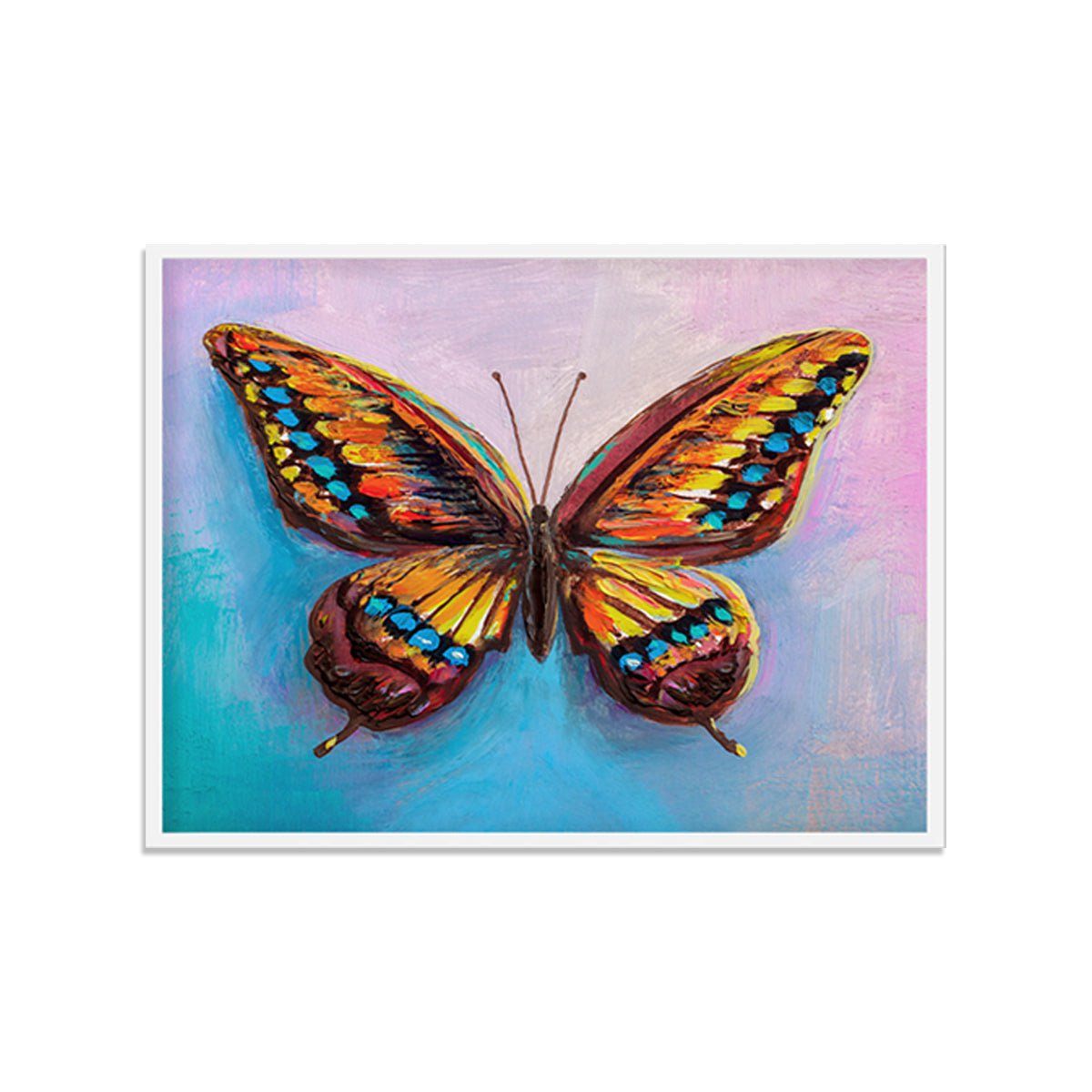 Butterfly Abstract Art Stretched Canvas