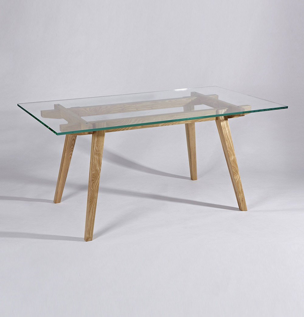 Harald Modern Glass Dining Table