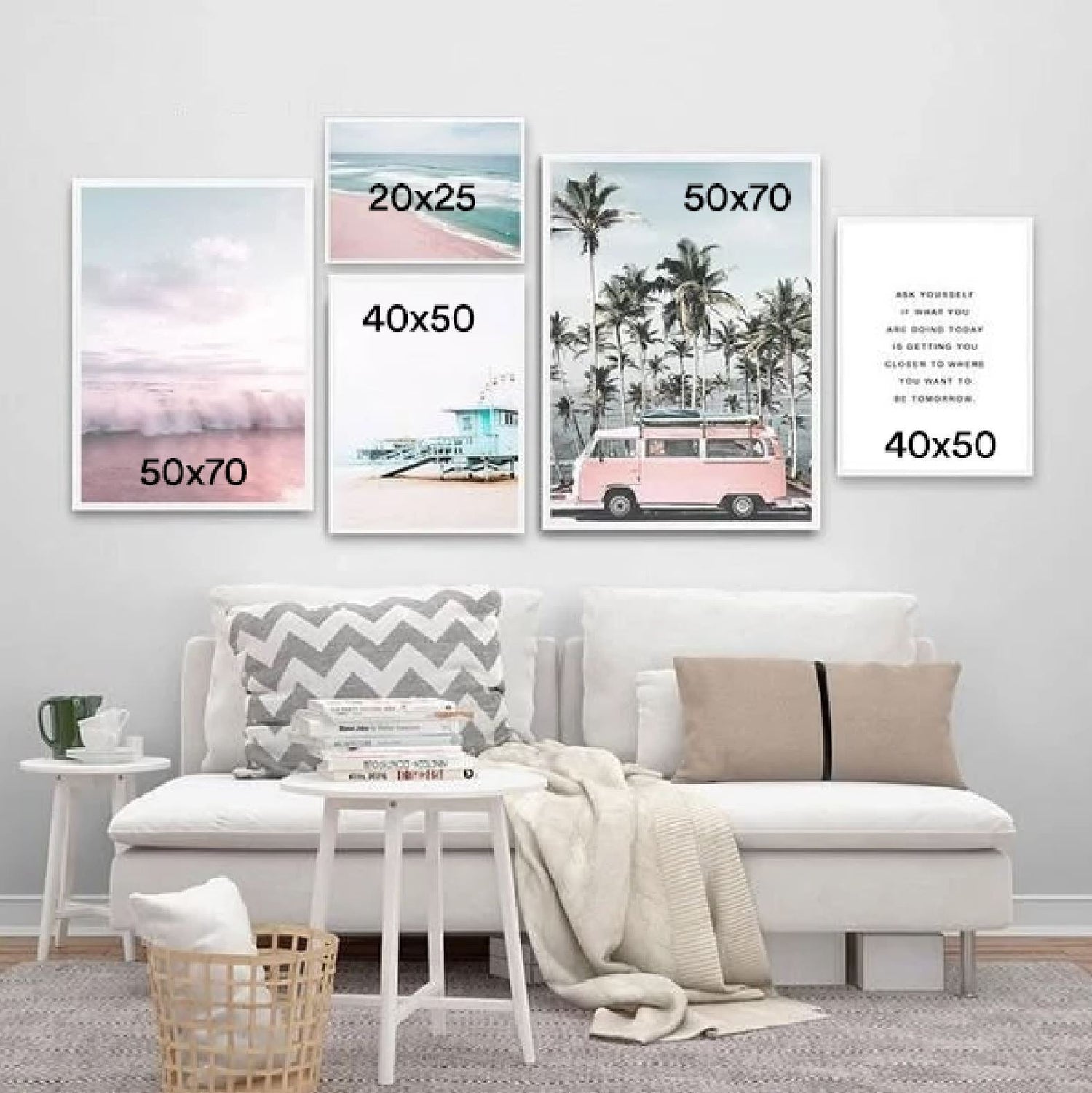 Cotton Candy Cali Prints - Nordic Side - Art + Prints, not-hanger