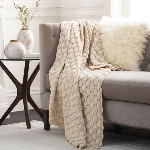 Scallop Crochet Throw - Nordic Side - 