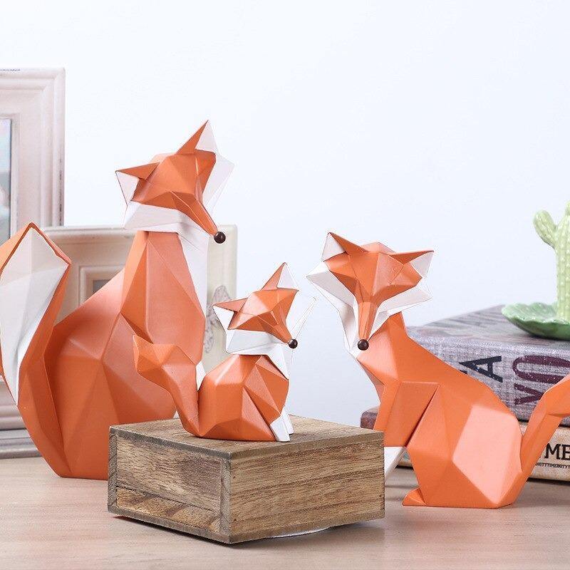 Decorative Fox Figurines - Nordic Side - decorative, figurines, fox