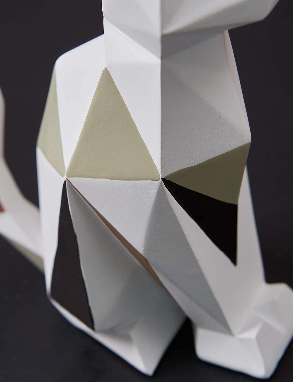 Geometric Animal Figurines - Nordic Side - animal, bunny, cat, figurines, geometric, rabbit