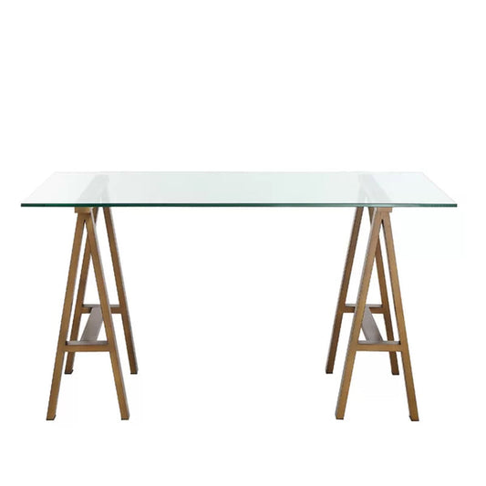 Dita Contemporary Glass Writing Desk