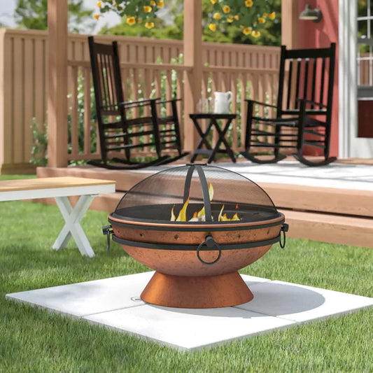 Hurst 24'' H X 31'' W Steel Wood Burning Outdoor Fire Pit