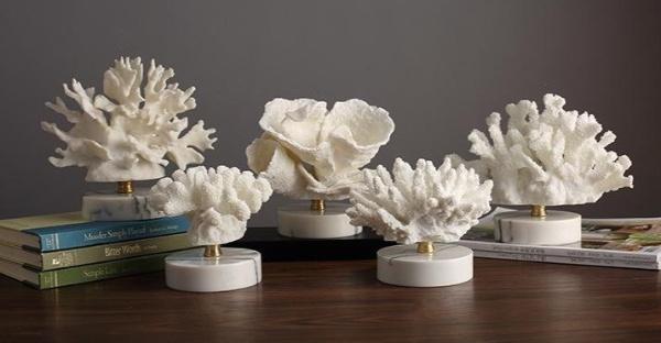 Coral Artisan Coral Figurines for Home Decor